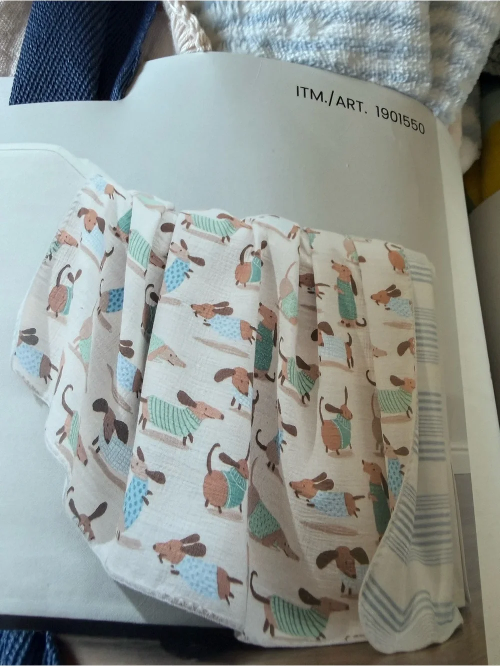 Bundle of 3 Artist Collection Cotton Gauze Throw